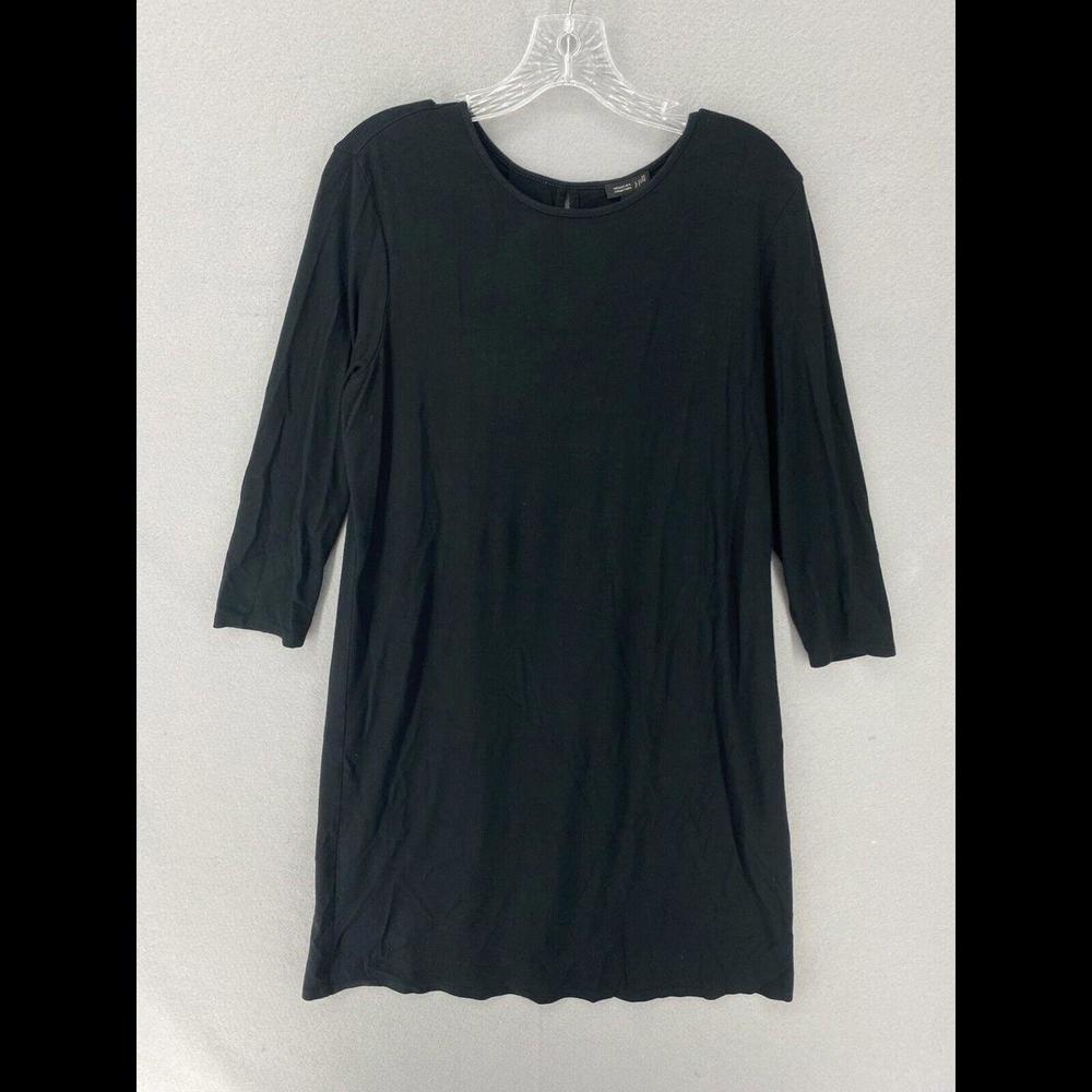 J. Jill Wearever Collection Womens Dress Size Small Black T-Shirt Casual